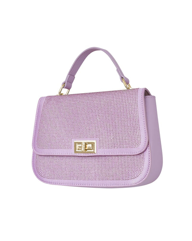 Handbag glamor - purple PU