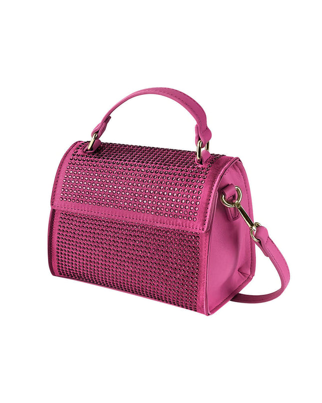 Handtas strass - lila PU