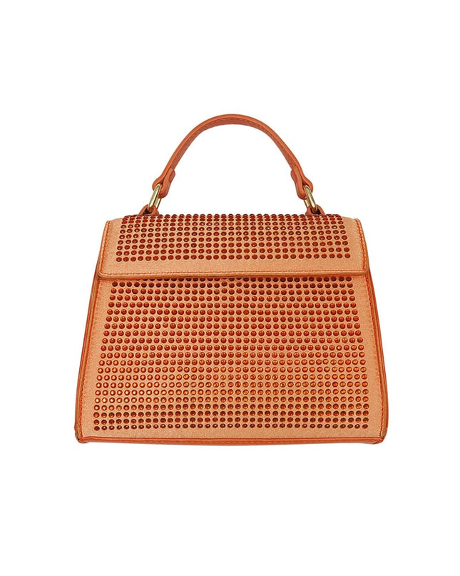 Handtas strass - lila PU