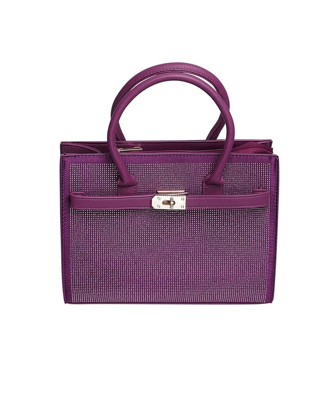 Handbag lock strass - fuchsia