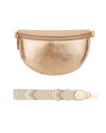 Bronze brilliance schoudertas - coppery