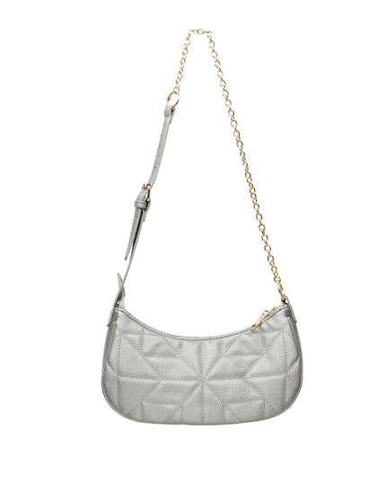 Stitched shoulder bag Gold Color hardware - gray