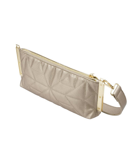 Gestikte clutch gouden hardware - koper