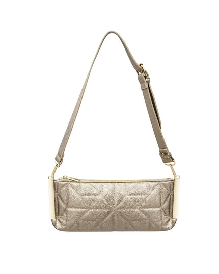 Gestikte clutch gouden hardware - koper