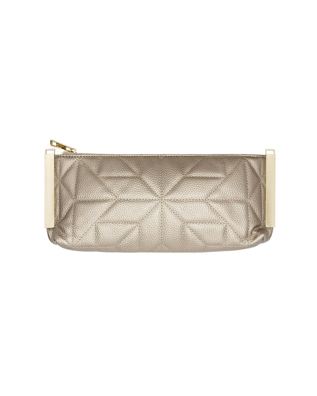 Gestikte clutch gouden hardware - koper