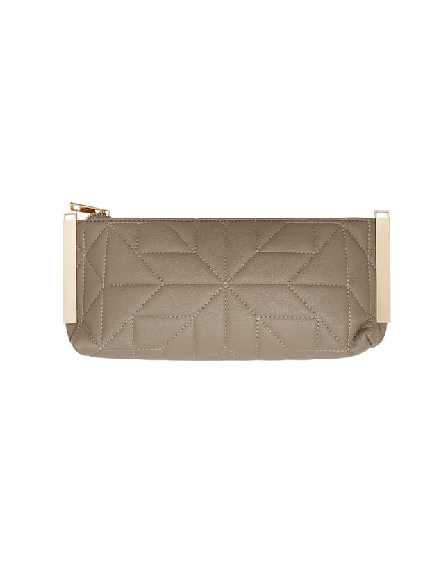 Gestikte clutch gouden hardware - koper