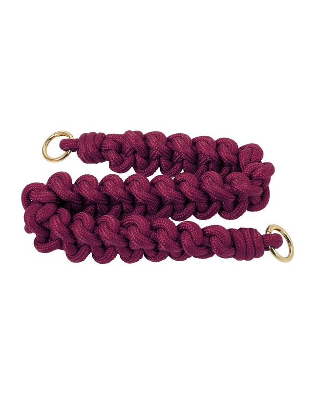 Gevlochten tas strap wijnrood