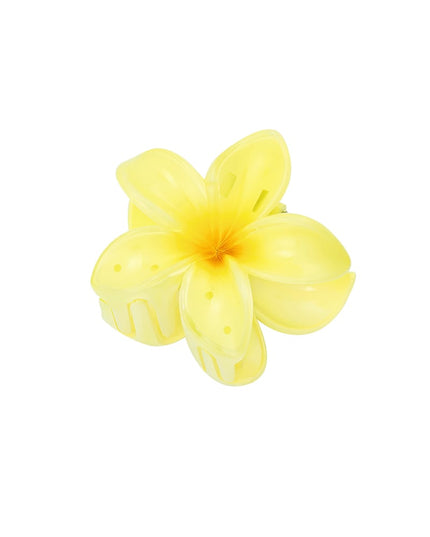 Hair clip with gradient flower Hawaii love - light pink