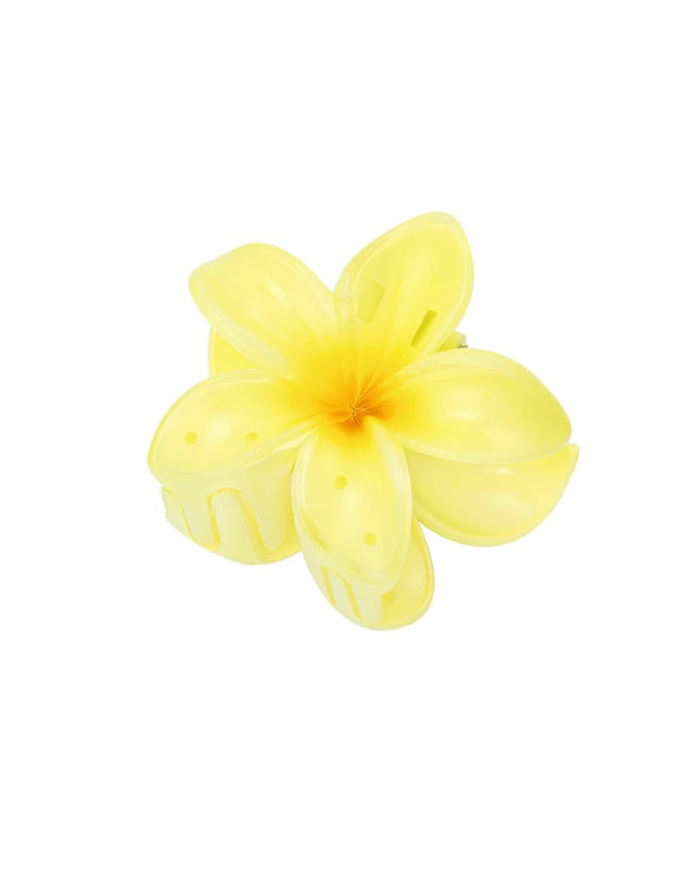 Hair clip with gradient flower Hawaii love - light pink