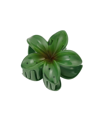 Hair clip with gradient flower Hawaii love - light pink