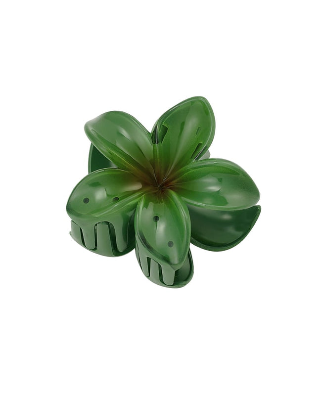 Hair clip with gradient flower Hawaii love - light pink