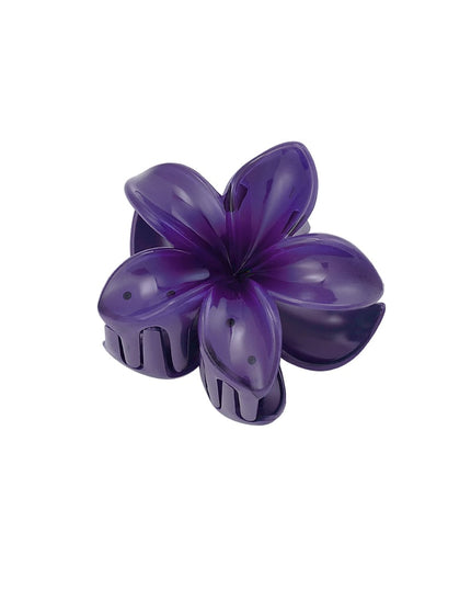 Hair clip with gradient flower Hawaii love - light pink