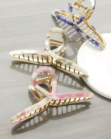 Haarclip krul marble