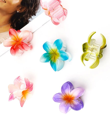 Haarclip Hawaii bloem