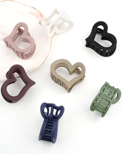 Haarclip vervormd hart mat