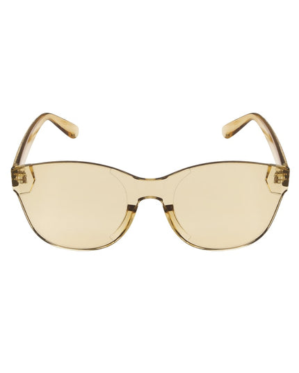 Single-color trendy sunglasses - beige