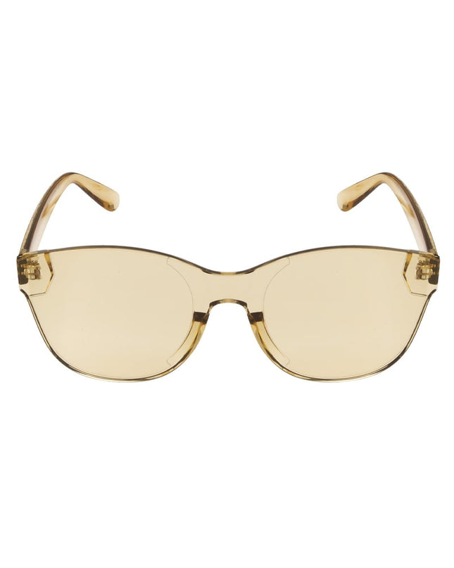 Single-color trendy sunglasses - beige
