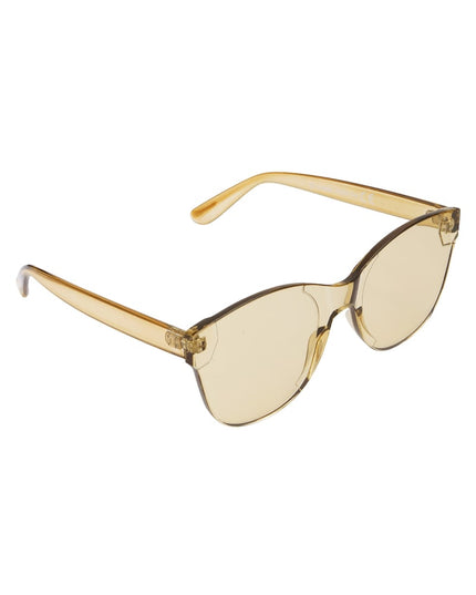 Single-color trendy sunglasses - beige