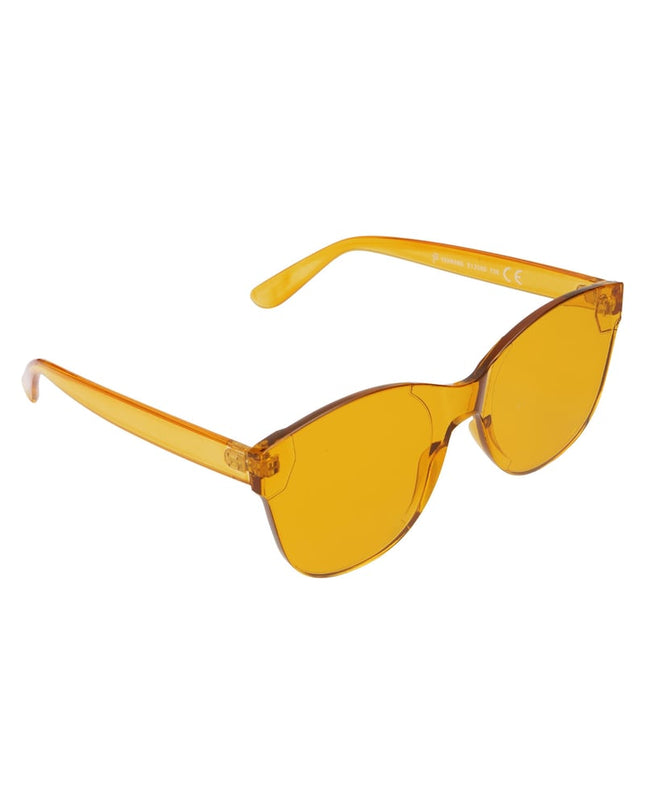 Single-color trendy sunglasses - beige