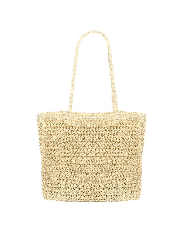 Beach bag flower future - off-white