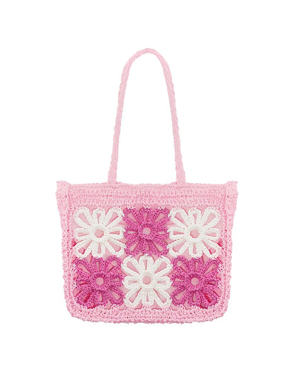 Beach bag flower future - off-white