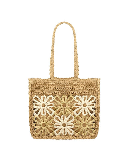Beach bag flower future - off-white
