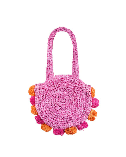 Pom pom beach bag - groen