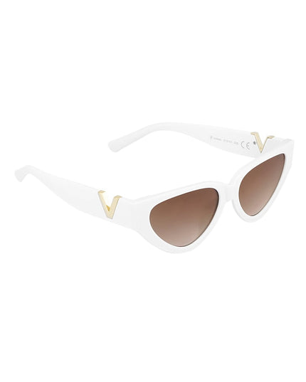 V statement sunglasses - black