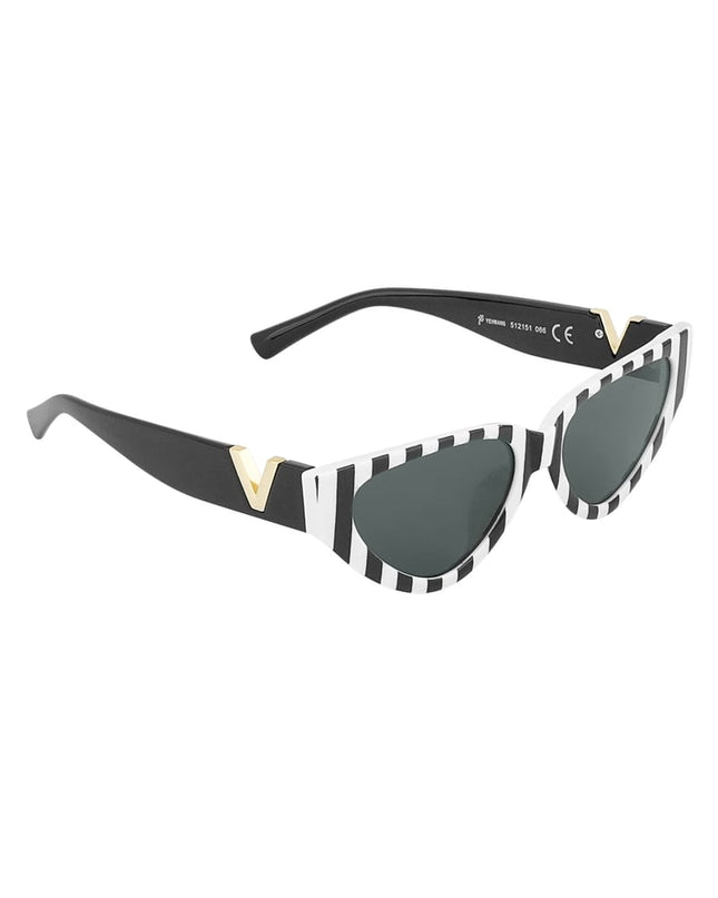 V statement sunglasses - black
