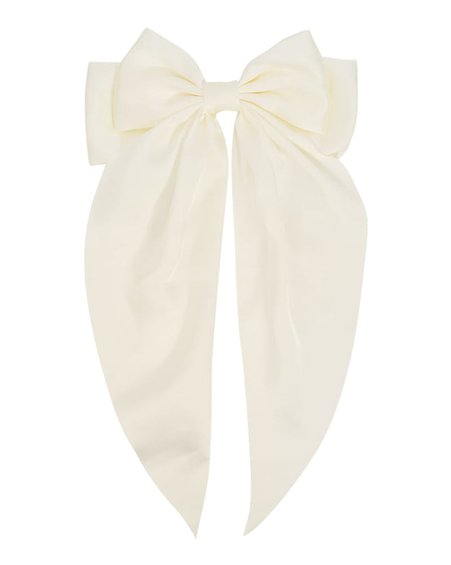 Grote haarclip met satijnen strik