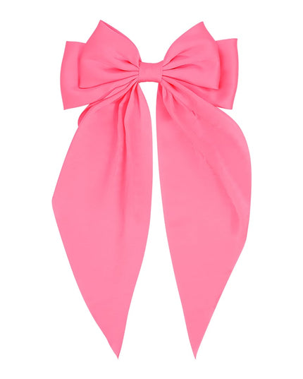 Grote haarclip met satijnen strik