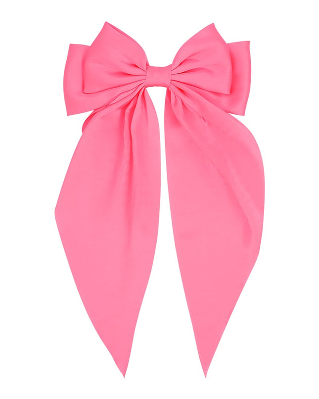 Grote haarclip met satijnen strik