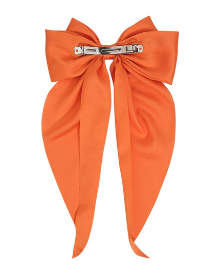 Grote haarclip met satijnen strik