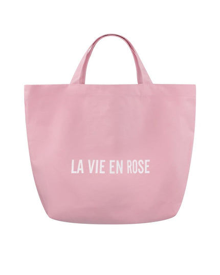 Canvas shopper la vie en rose - pink