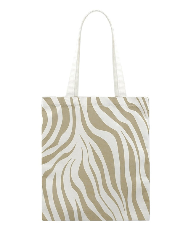 Canvas shopper zebraprint