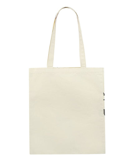 Canvas shopper hearts - white