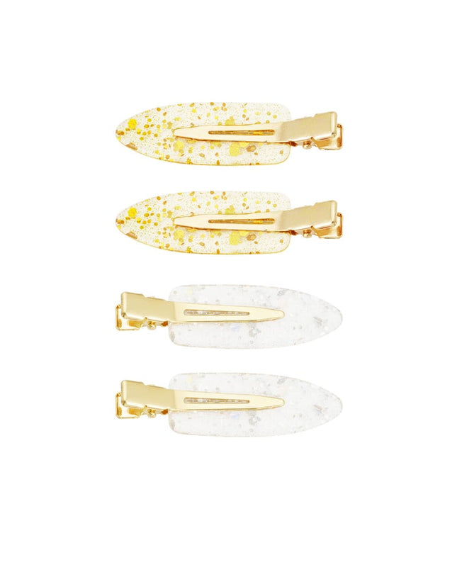 Haarclip box marmer - Goud kleur zilver