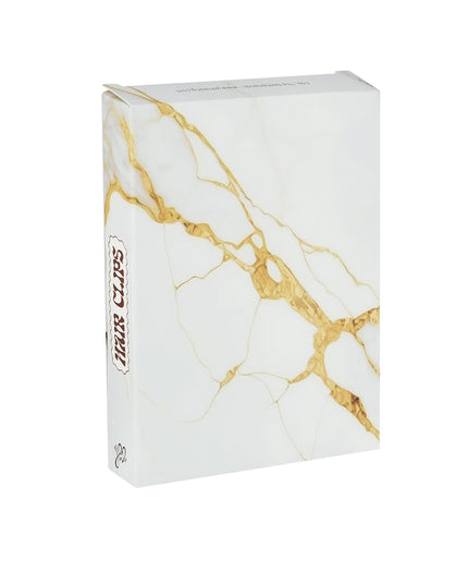 Haarclip box marmer - Goud kleur zilver