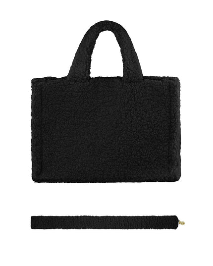 Fluffy Teddy bag - white