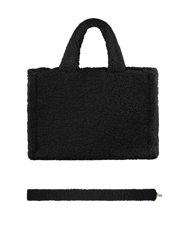 Fluffy Teddy bag - white