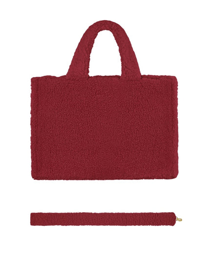 Fluffy Teddy bag - white