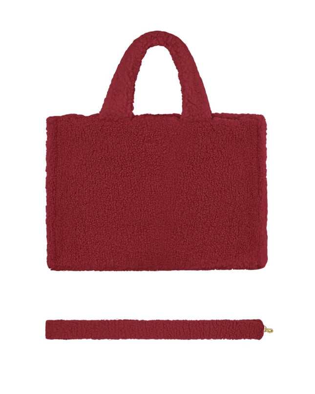 Fluffy Teddy bag - white