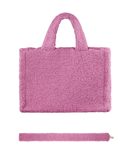 Fluffy Teddy bag - white