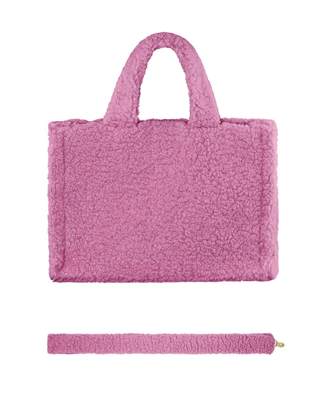 Fluffy Teddy bag - white