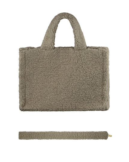 Fluffy Teddy bag - white