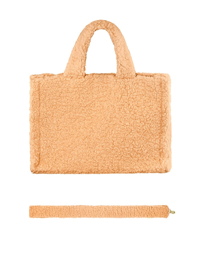 Fluffy Teddy bag - white