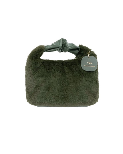 Gentle fluff bag - dark green