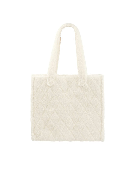 Fuzzy tote bag - camel