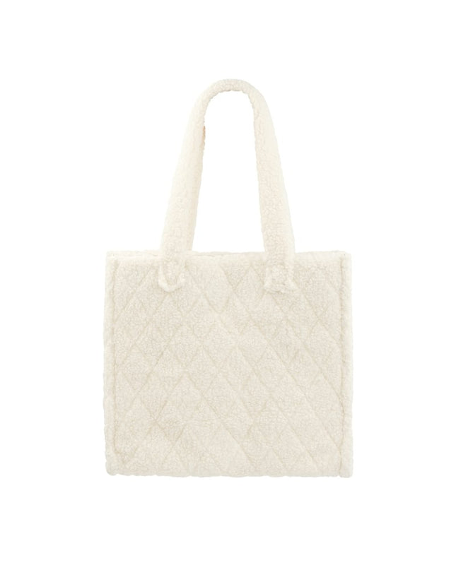 Fuzzy tote bag - camel