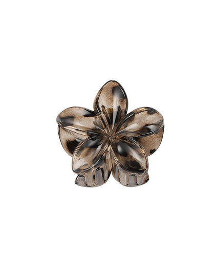 Hawaiian Flower Hair Clip - Brown
